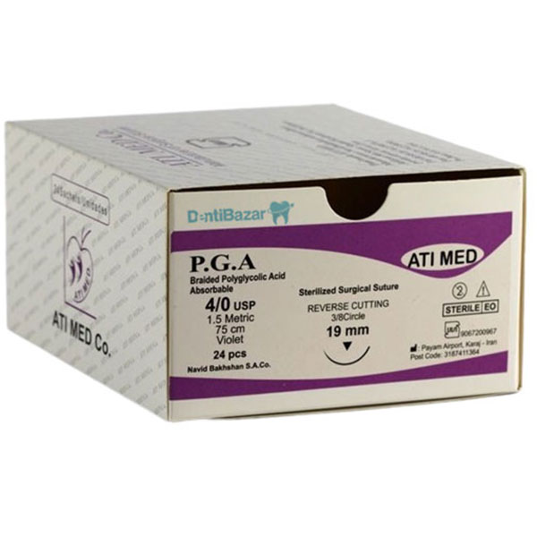 نخ بخیه ویکریل آتی مد 24 عددی ATI Med P.G.A