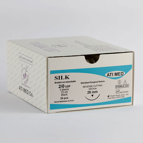 نخ بخیه سیلک آتی مد 24 عددی ATI Med Silk